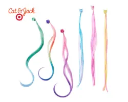 Girls 6 Faux Hair Claw Clips - Cat & Jack™